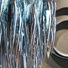 Long Blue hand blown glass chandelier