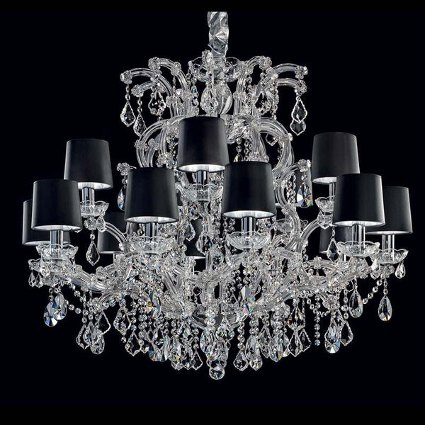 Black shade maria theresa chandelier