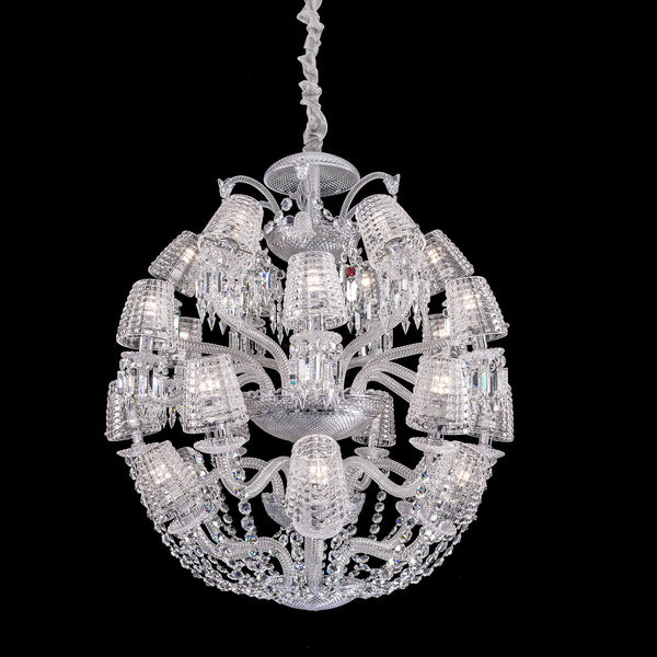 24 lights Round Baccarat crystal chandelier