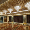 Luxury Crystal Flush mount chandelier for banquet hall