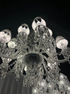12 Lights Baccarat Zenith FLOU, JE TE VOIS FLOU CHANDELIER