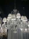 12 Lights Baccarat Zenith FLOU, JE TE VOIS FLOU CHANDELIER
