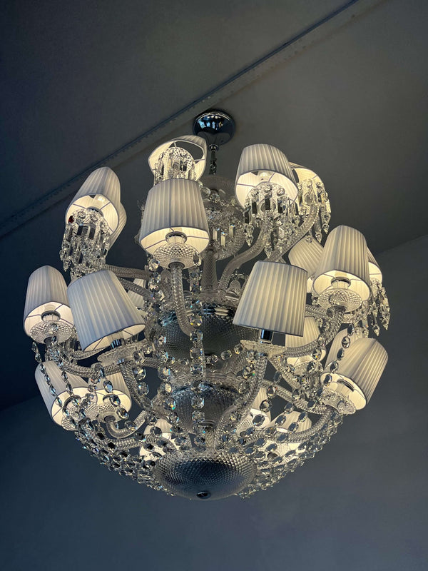 24 lights Round Baccarat crystal chandelier