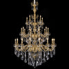 Large antique brass chandeliers