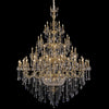 Large vintage luxury brass chandelier