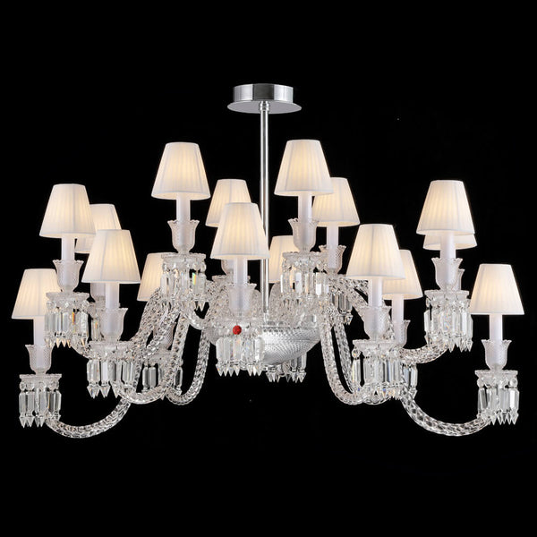Oval shape baccarat chandelier for dinning table