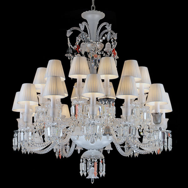 24 lights baccarat chandelier with short neck