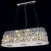 Oval shape baccarat chandelier pendant light