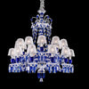 Zenith Blue 24 lights Baccarat Crystal chandelier