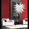 ivory white horn chihuly glass chandelier