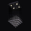 Square Modern Crystal Drop Chandelier