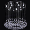 Elegant Round Crystal String Chandelier for Living Room
