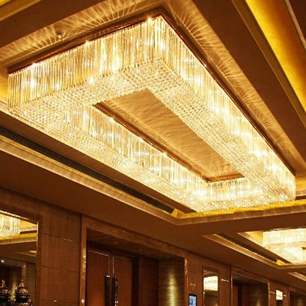 ring shape flush mount crystal chandelier luxury
