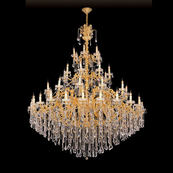 Solid Brass arm cyrstal chandelier