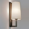 Single light wall sconce with lamp shade