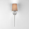 Long wall sconce with fabric shade