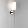 Glass shade long wall lamp