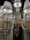 24 Lights ZÉNITH CHARLESTON CHANDELIER with Fabric Shade