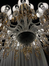 24 Lights ZÉNITH CHARLESTON CHANDELIER with Fabric Shade