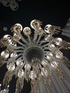 24 Lights ZÉNITH CHARLESTON CHANDELIER with Fabric Shade