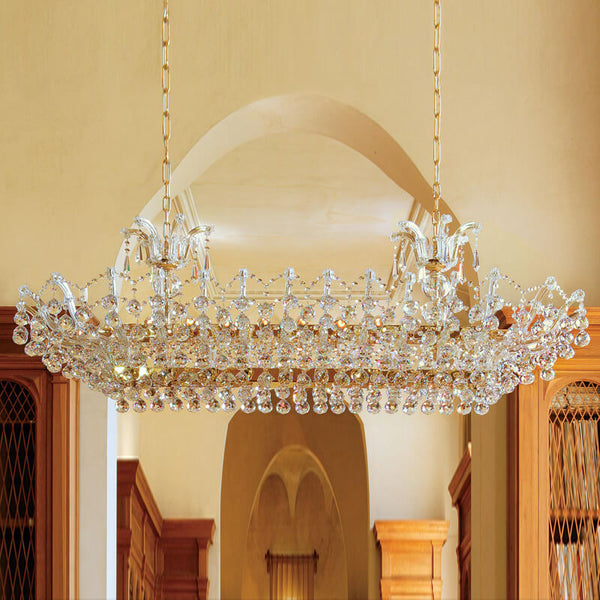 Rectangular maria theresa chandelier