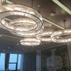 Round ceiling crystal circle chandelier
