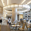 Large round ring chandelier