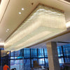 Rectangle modern crystal chandelier forhotel