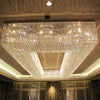 Rectangle hotel crystal chandelier
