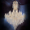 67′′ golden maria crystal chandelier
