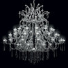 75′′ wide chrome maria chandelier