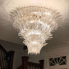 Blossom art glass chandelier
