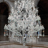 Chrome maria theresa chandelier with full lead crystal