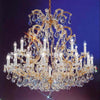Golden 24 lights maria theresa chandelier
