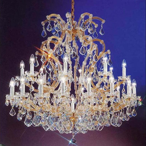 Golden 24 lights maria theresa chandelier