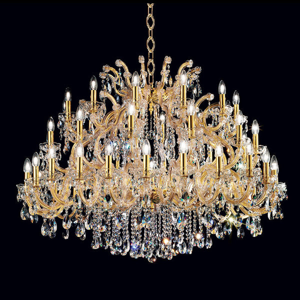 Golden 32 lights maria theresa chandelier