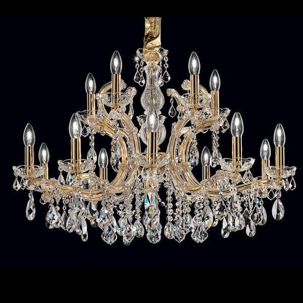 Golden hallway maria theresa chandelier