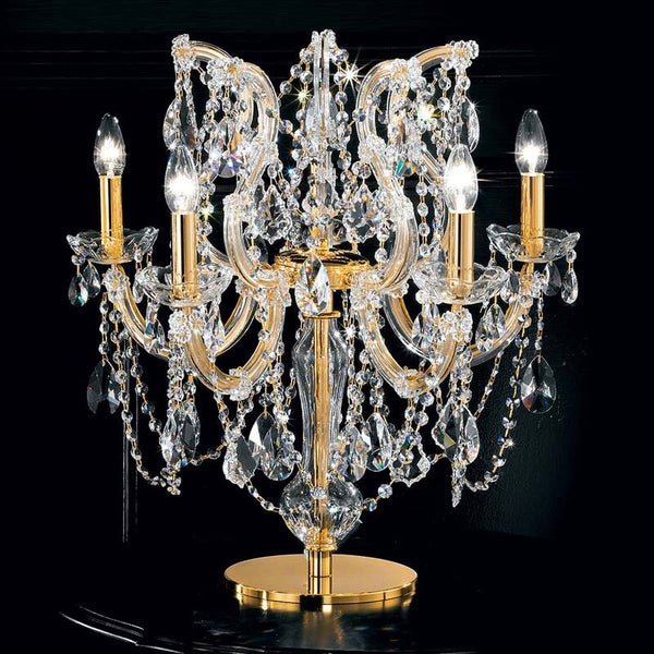 Golden maria theresa table lamp