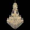 Long neck crystal chandelier