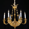 Brass island chandelier
