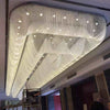hotel rectangle crystal chandelierfor banquet