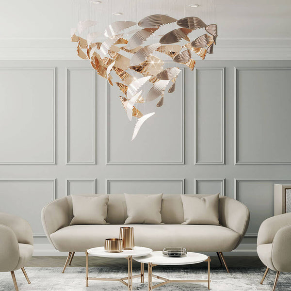 chandelier light art glass for entance