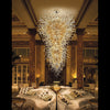 Amber chihuly glass chandelier