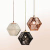 Double blown glass pendant