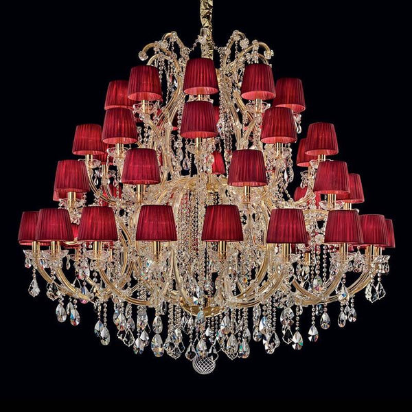 Red maria theresa chandelier