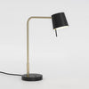 Modern black hotel reading lamp