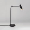 Black hotel desk reading lamp