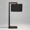 black hotel desk lamp with shade