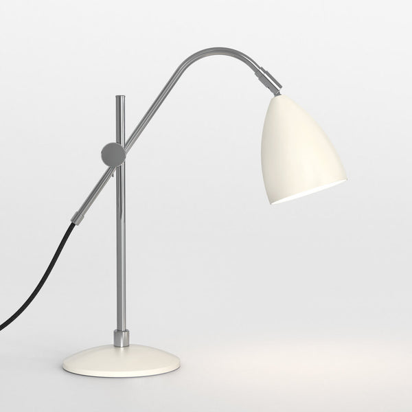 White reading lamp for desk