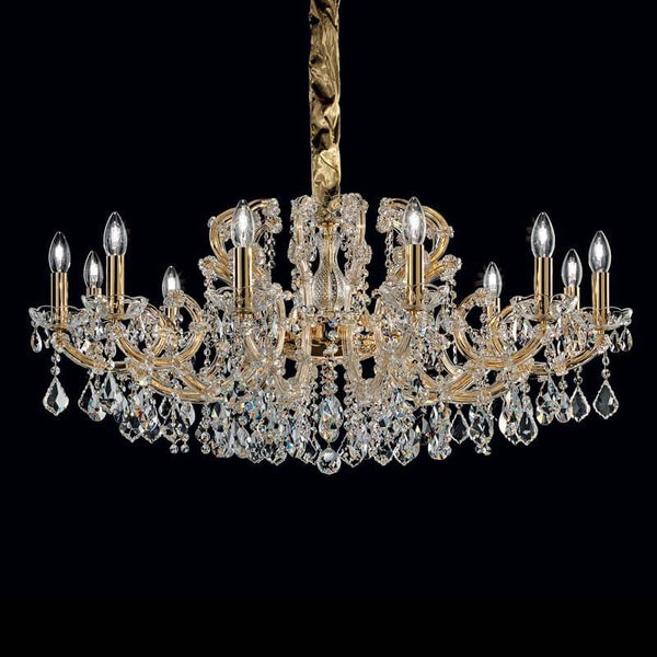 Flat maria theresa crystal chandelier